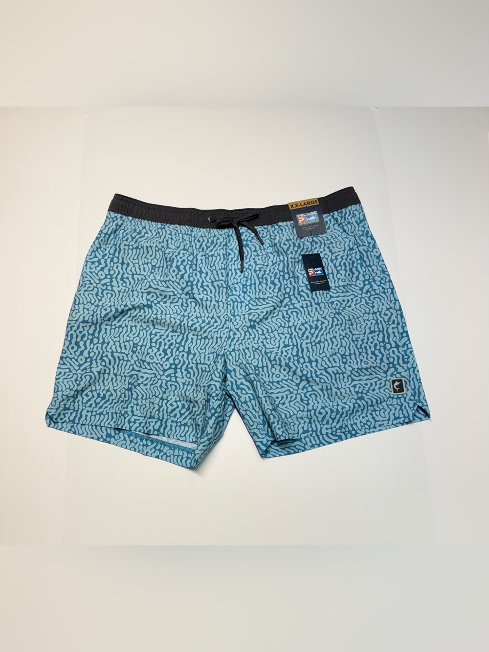 Pelagic Leiday Elastic Lined 17" Shorts Mens XXL Blue Printed Retail $70.00 NWT